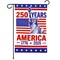 G128 USA 250th Anniversary Garden Flag 12x18 In Double Sided Printed Patriotic Yard Decoration | 1776-2026 Statue of Liberty Flag